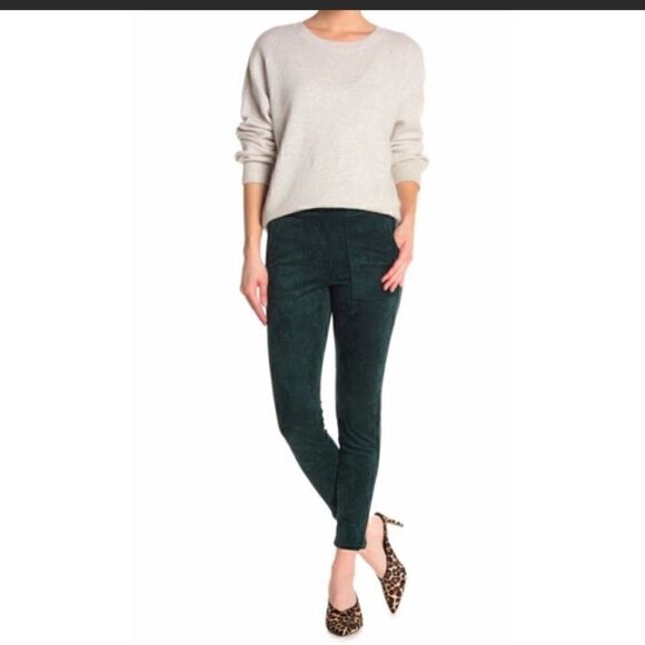 BLANKNYC Denim Cropped Faux Suede Pants - Picture 1 of 8